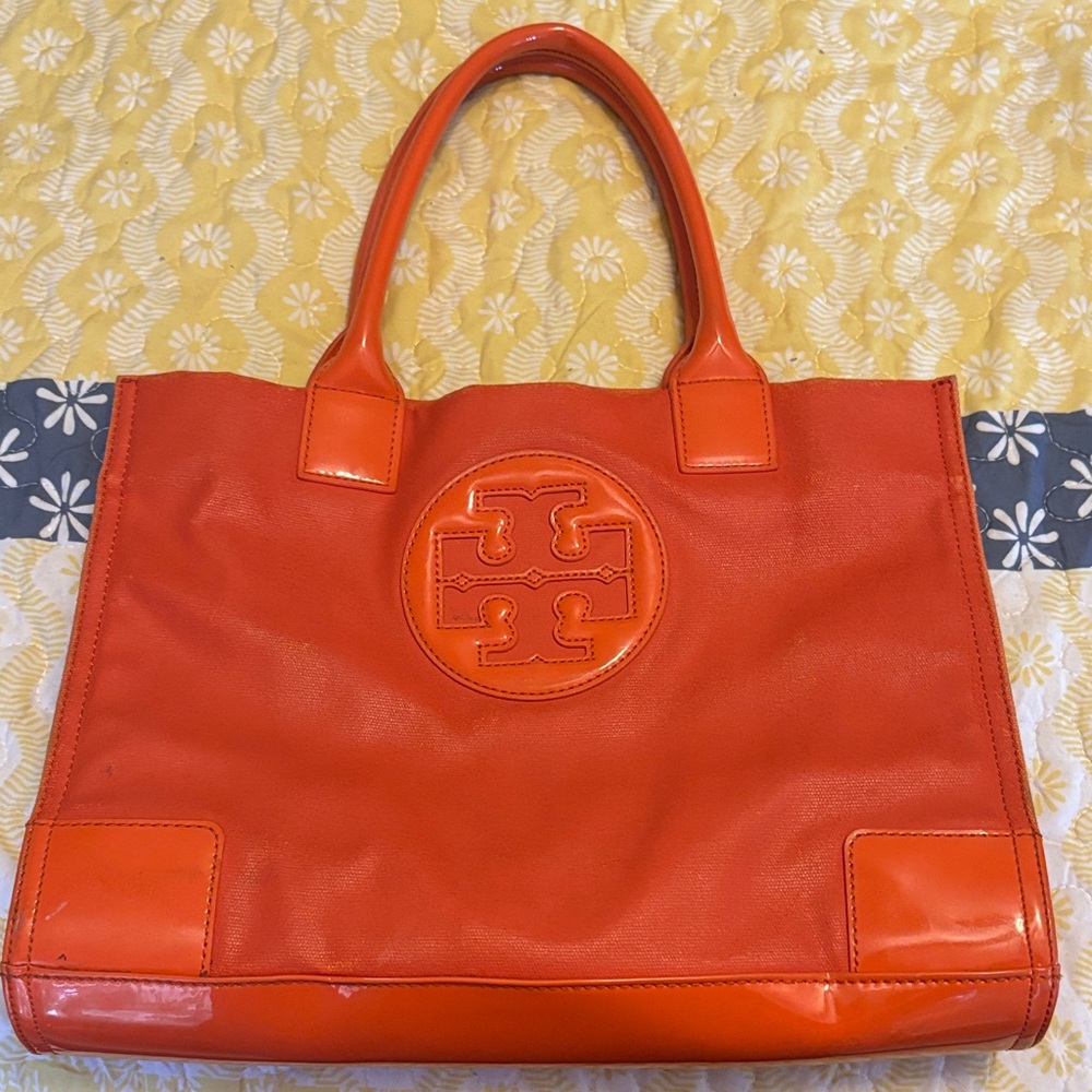 Tory Burch Vibrant Orange Tote